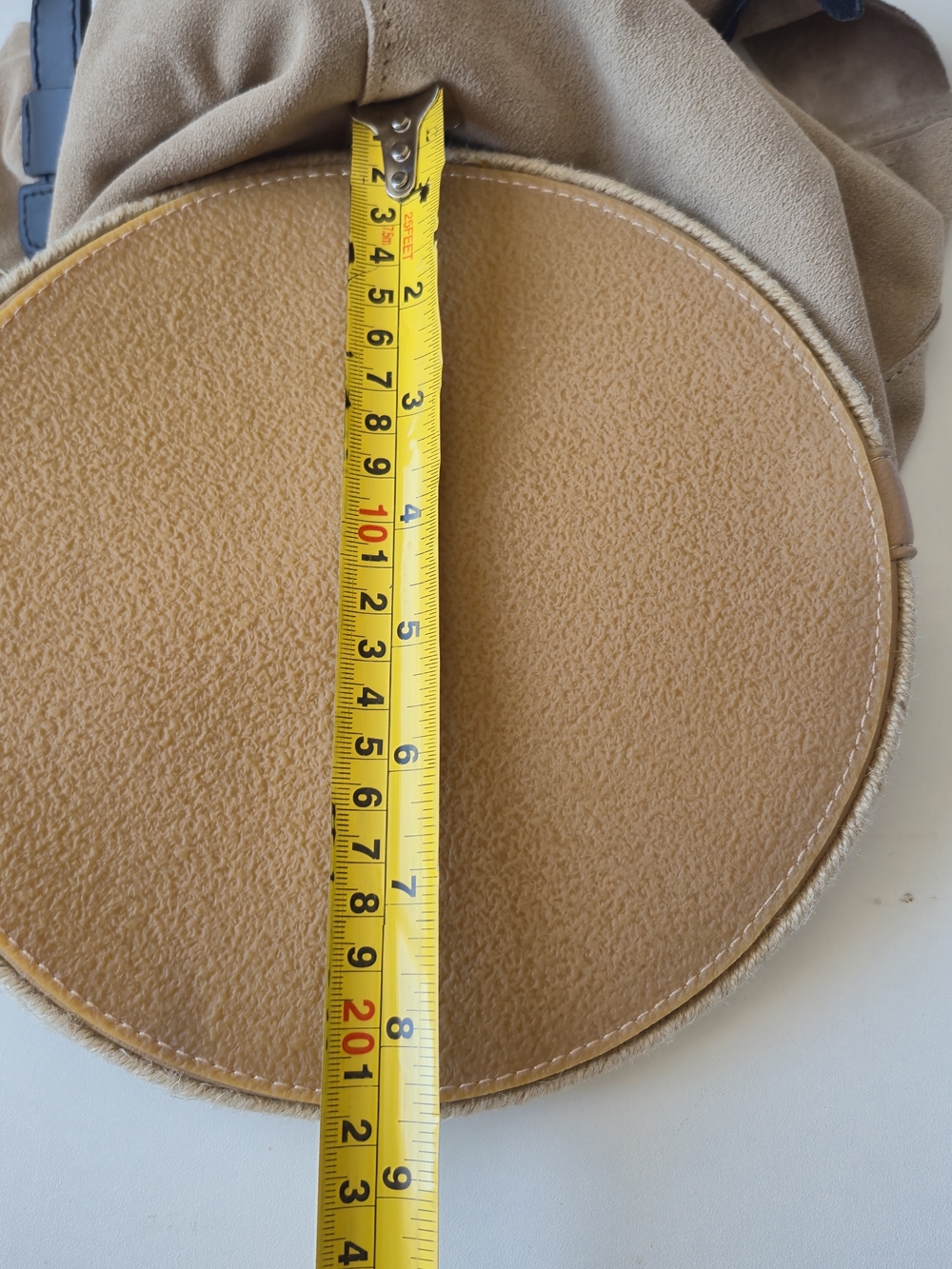 Anita Bilardi Tan Suede Espadrille Bucket, Shoulder, Bag Italy, Quiet Luxury - Picture 14 of 15